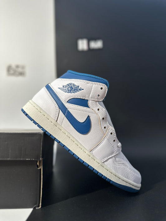 Nike Air Jordan 1 Mid SE “White Industrial Blue”